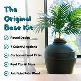 Original Hidden Litter Box Base Kit Black Suede